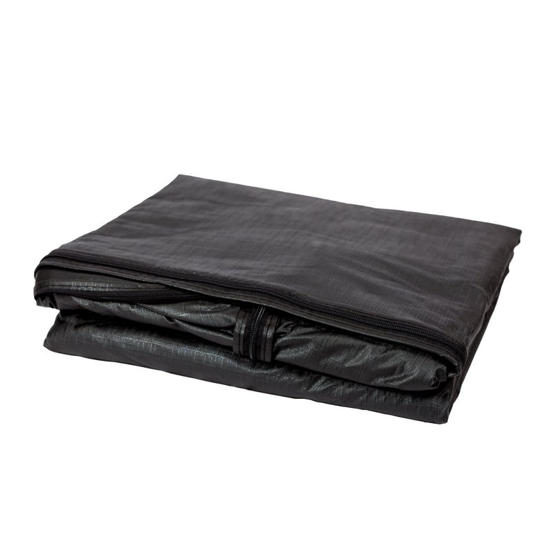 Fire Sense 02054 Outdoor Vinyl Head Cover For Fire Sense LPG Patio Heaters Heavy Duty 10 Gauge Felt Lined Waterproof Weather Resistant With 32" Reflectors - Black - Image 4